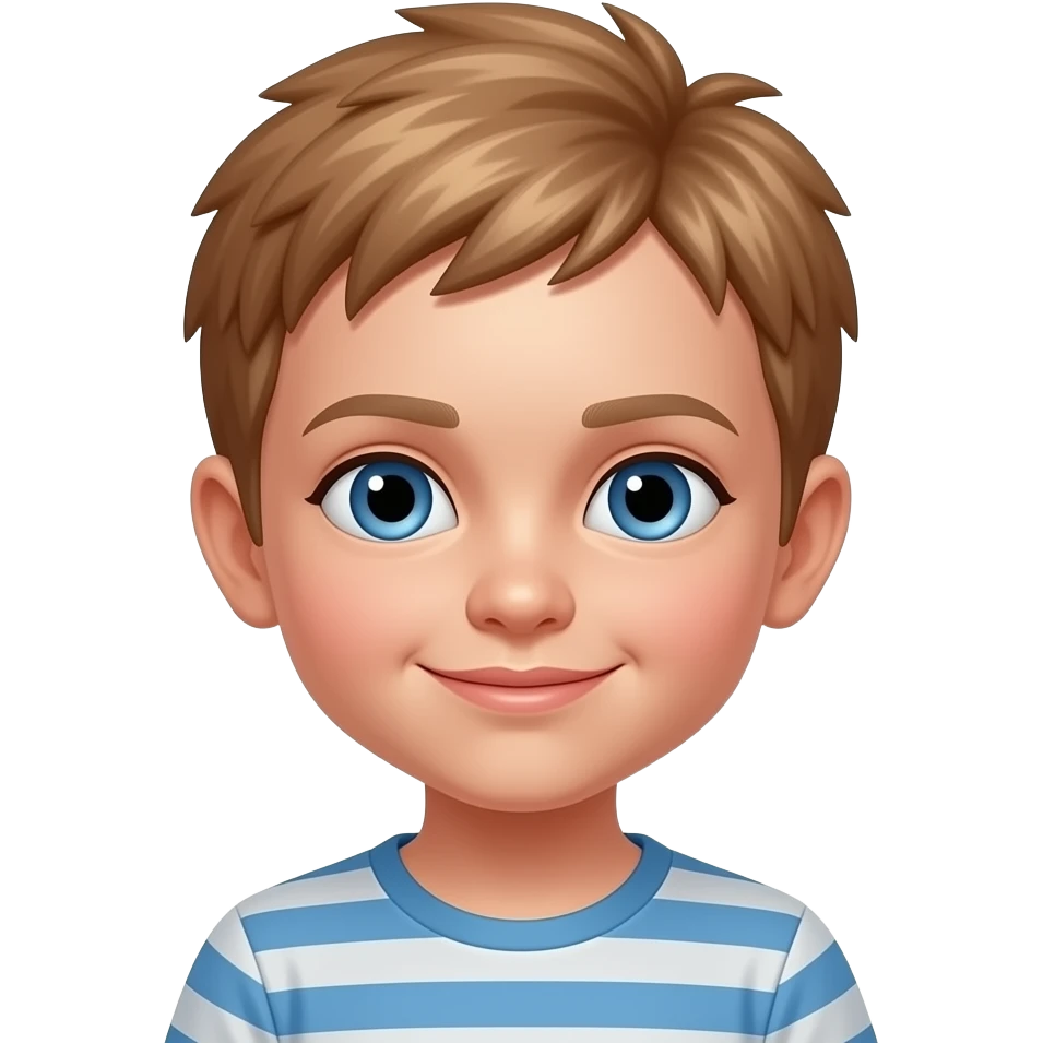 Tilly  6 years oldblue eyes light short brown bit spiky hair emoji