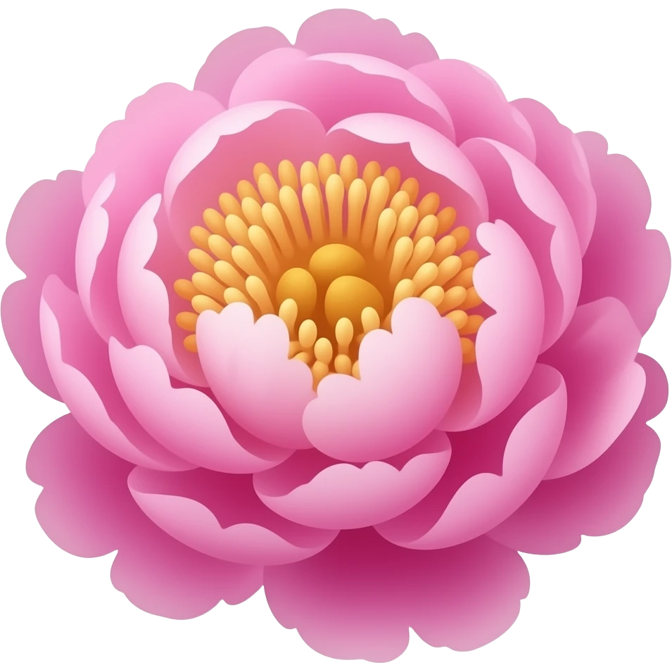 pink peony emoji