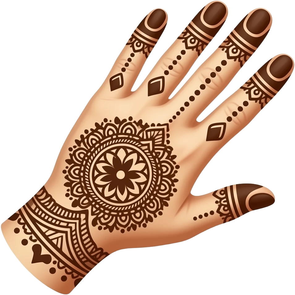 mehndi aesthetic emoji