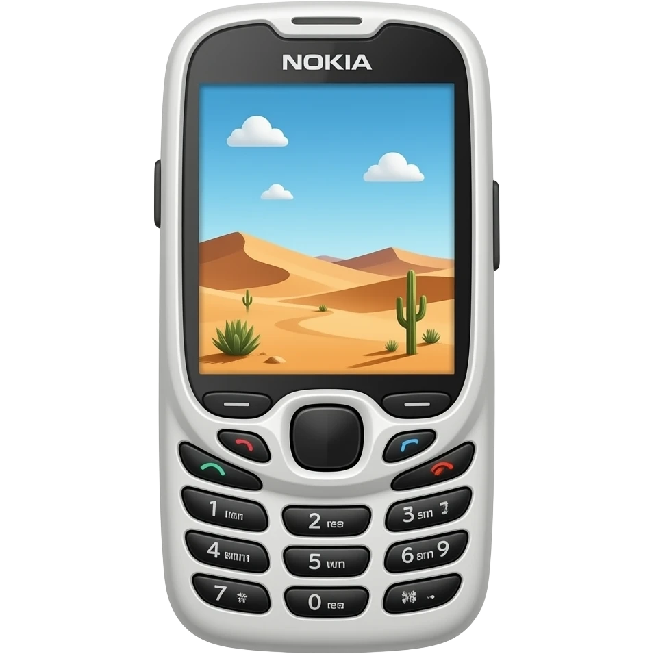 desert themed nokia emoji