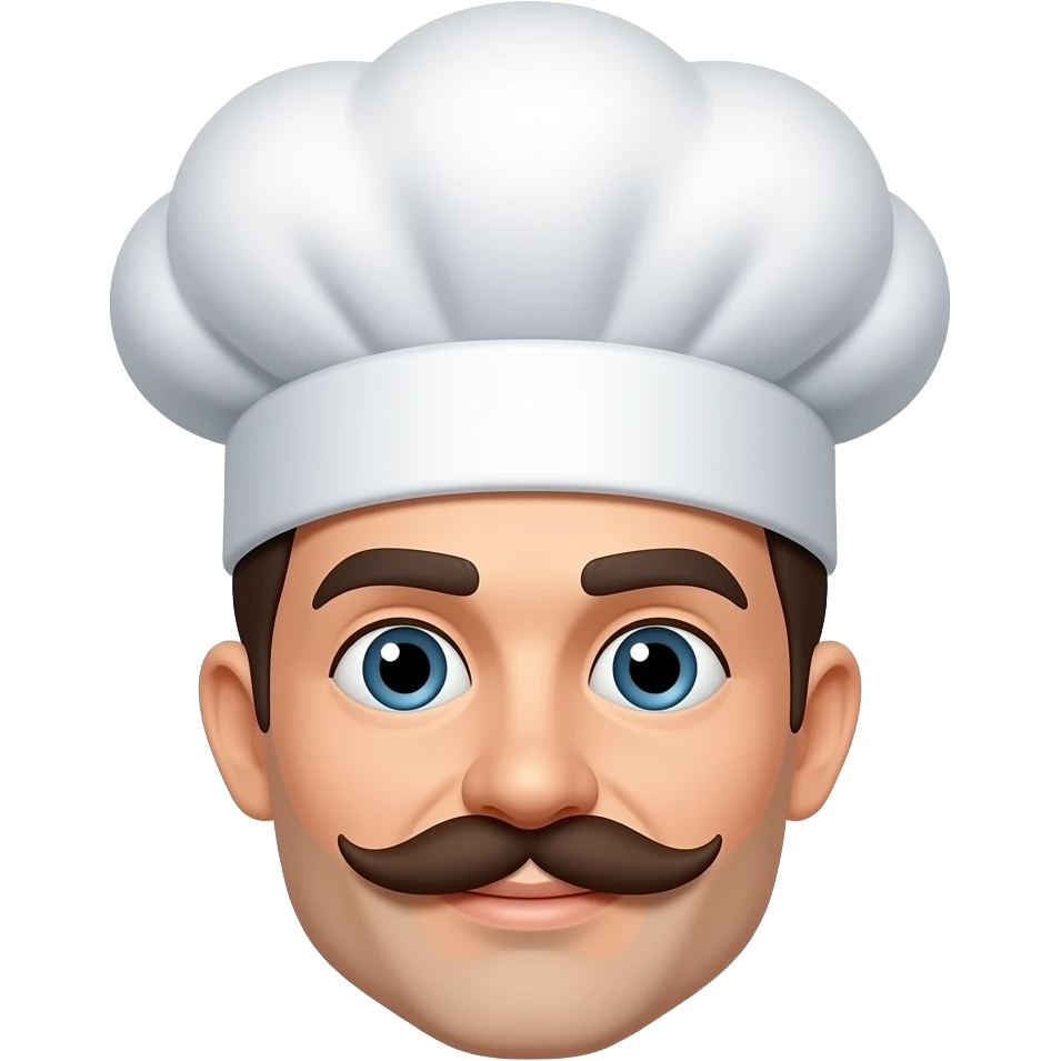 Chef with Hat, Mustache emoji
