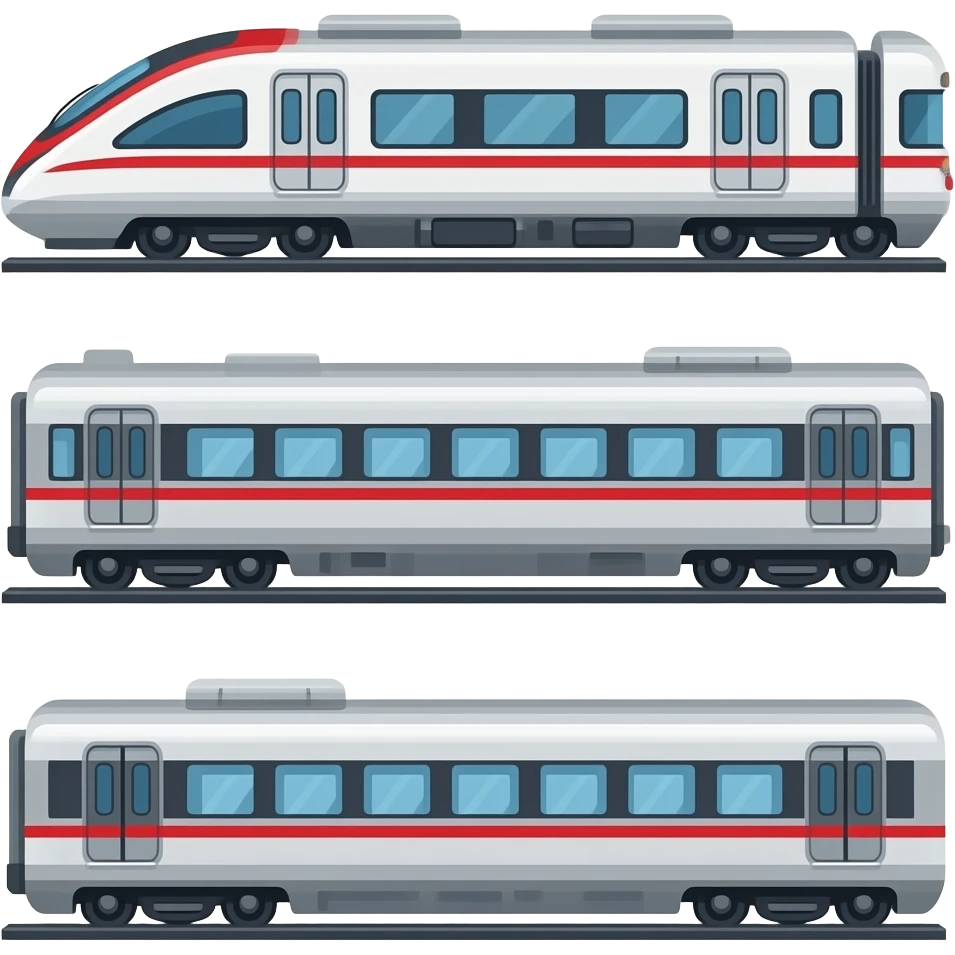 🚄🚃🚃🚃 emoji
