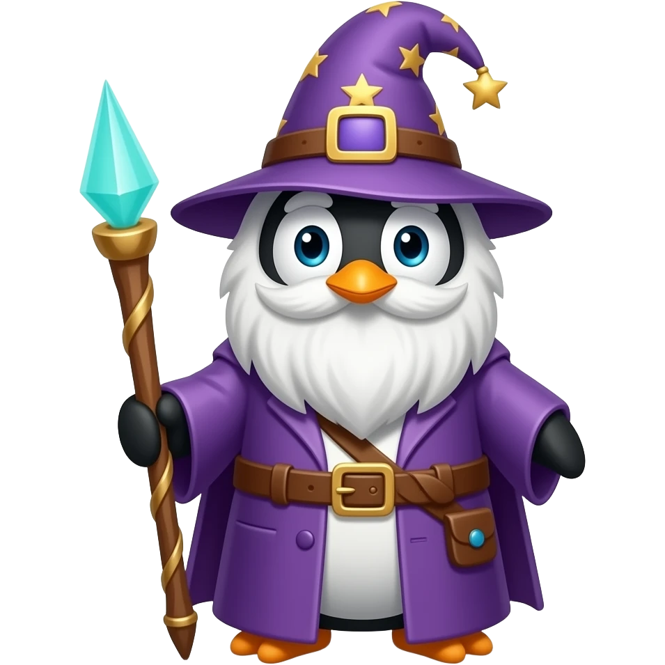 Penguin Wizard emoji