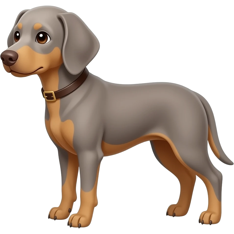 cute weimaraner emoji