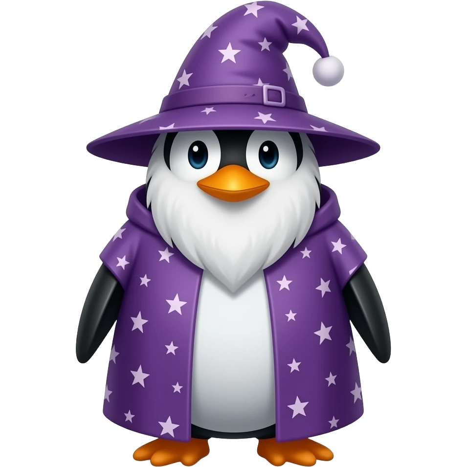 Penguin Wizard emoji
