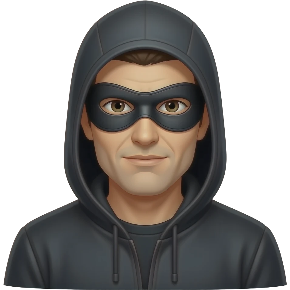 Robber wearing a mask emoji
