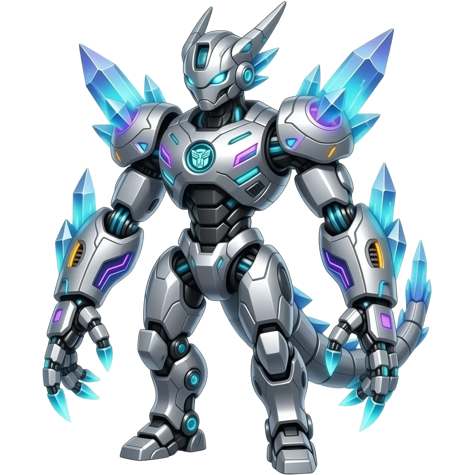 Futuristic Transformers-Sergal-Protogen-Spectrobes-Digimon-Medabots-Fakémon-Hybrid-creature emoji