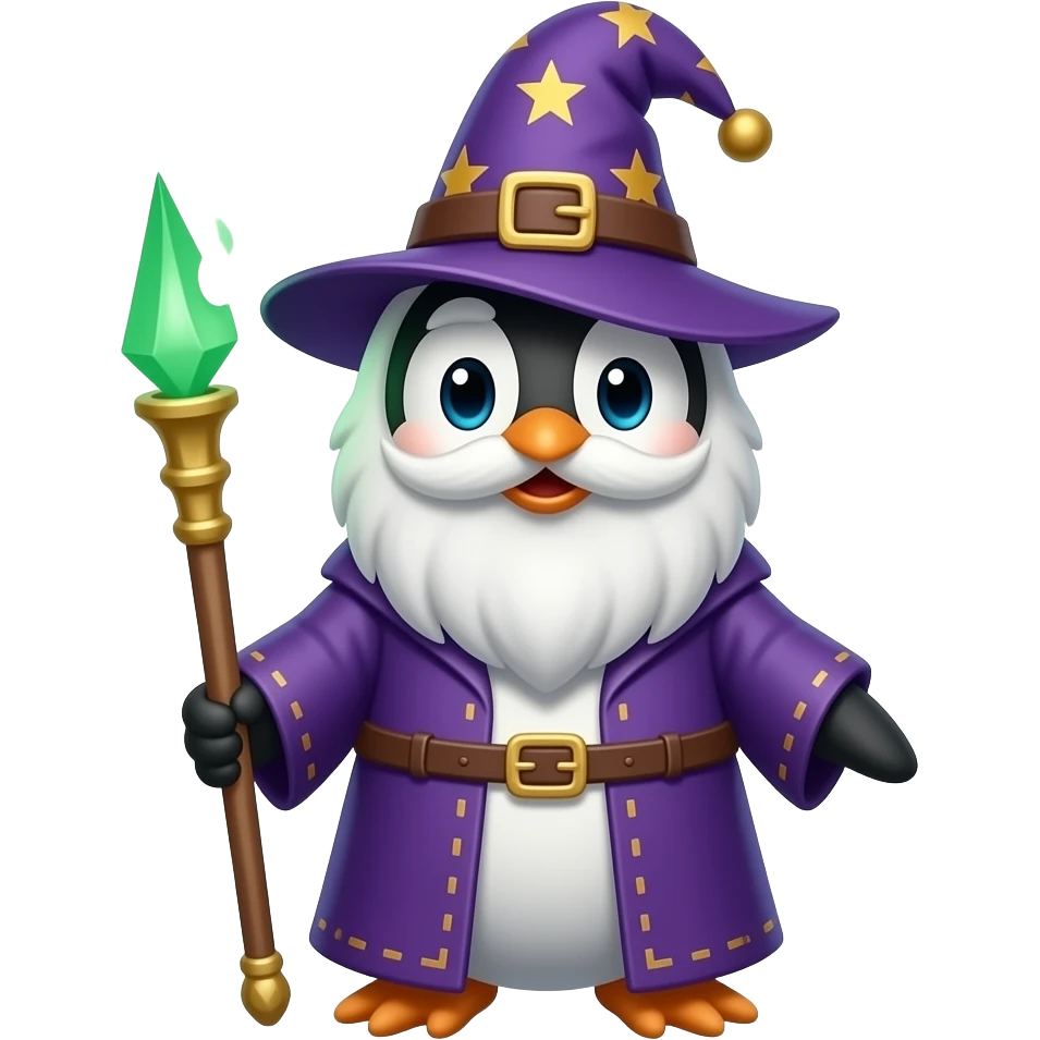 Penguin Wizard emoji