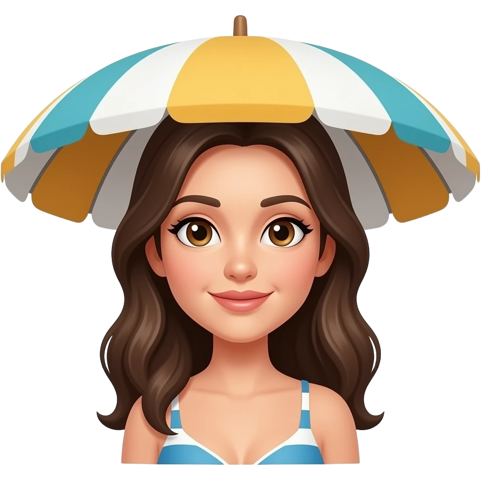 ⛱️ frau emoji