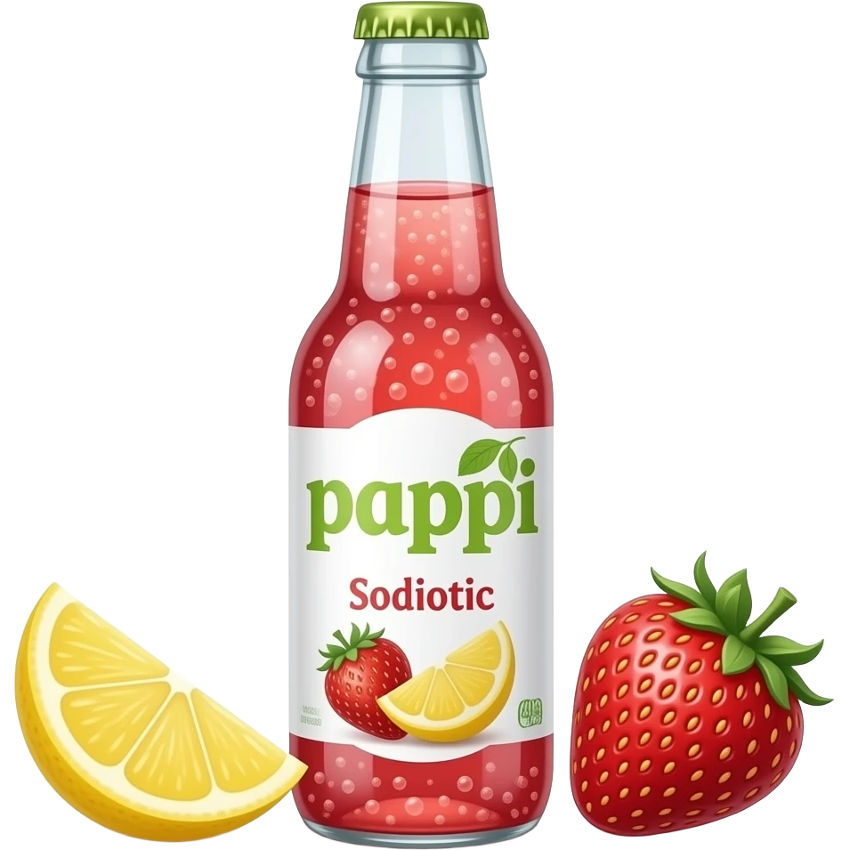 poppi probiotic soda strawberry lemon emoji