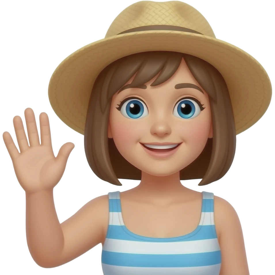 Hello summer emoji