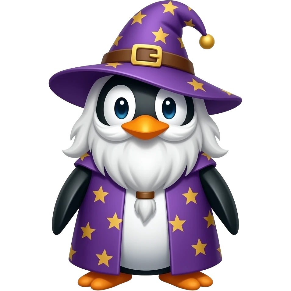 Penguin Wizard emoji