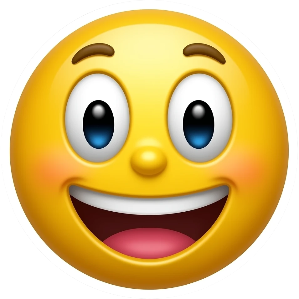 Funny sticker emoji