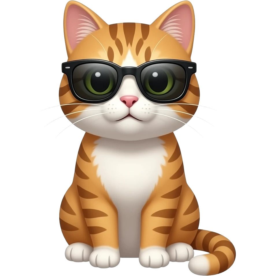 Cat wearing sunglasses emoji