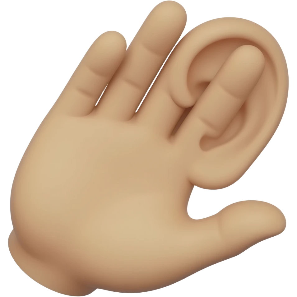 hand should be finger hear emoji