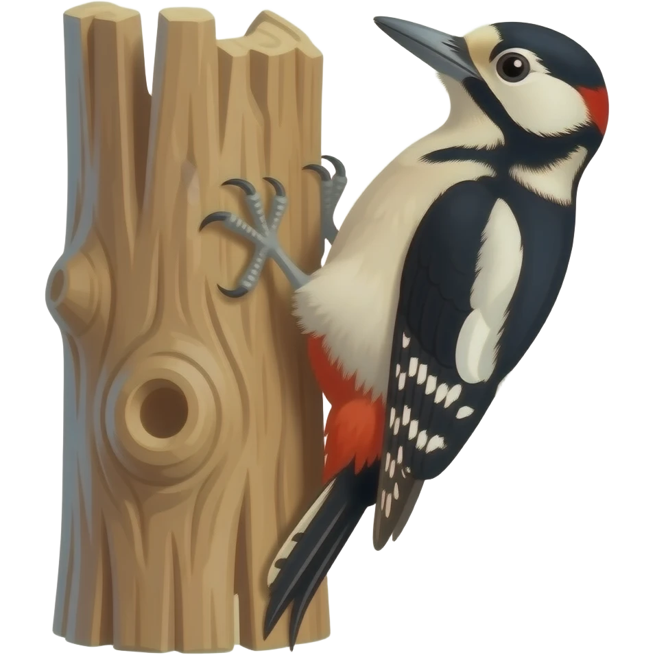Great spotted woodpecker emoji