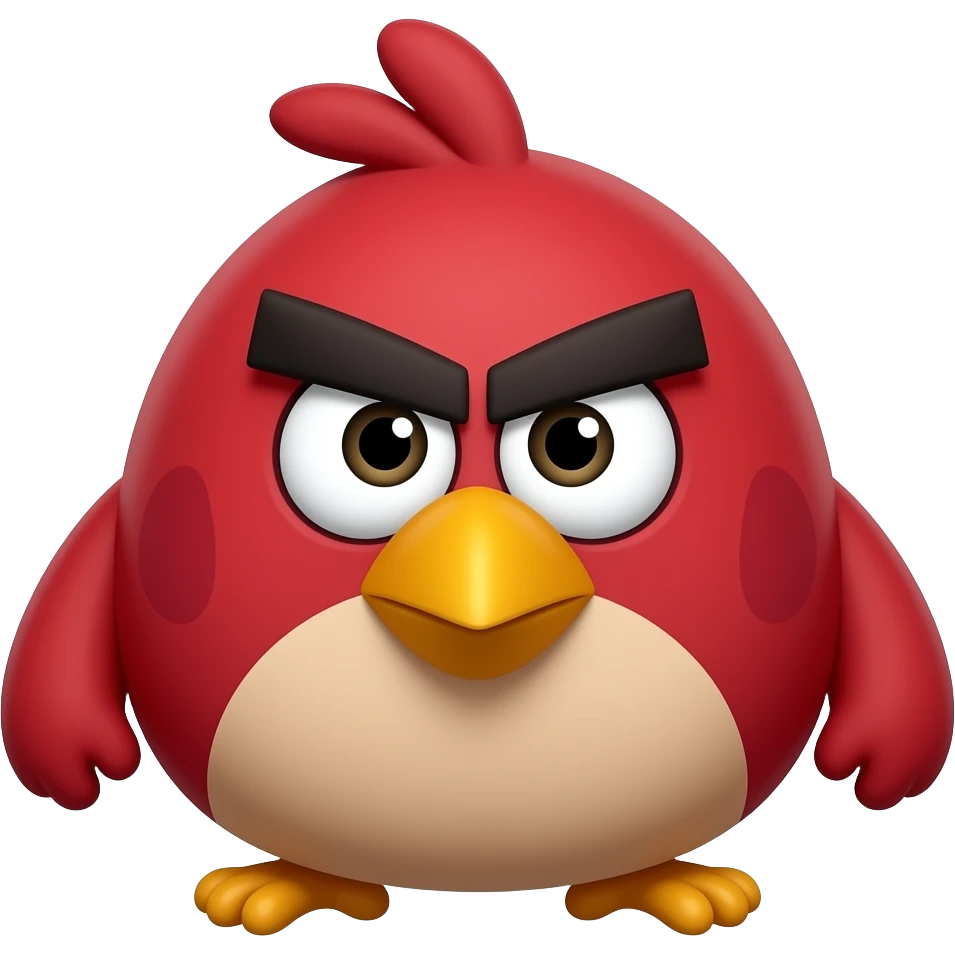 Angry bird emoji