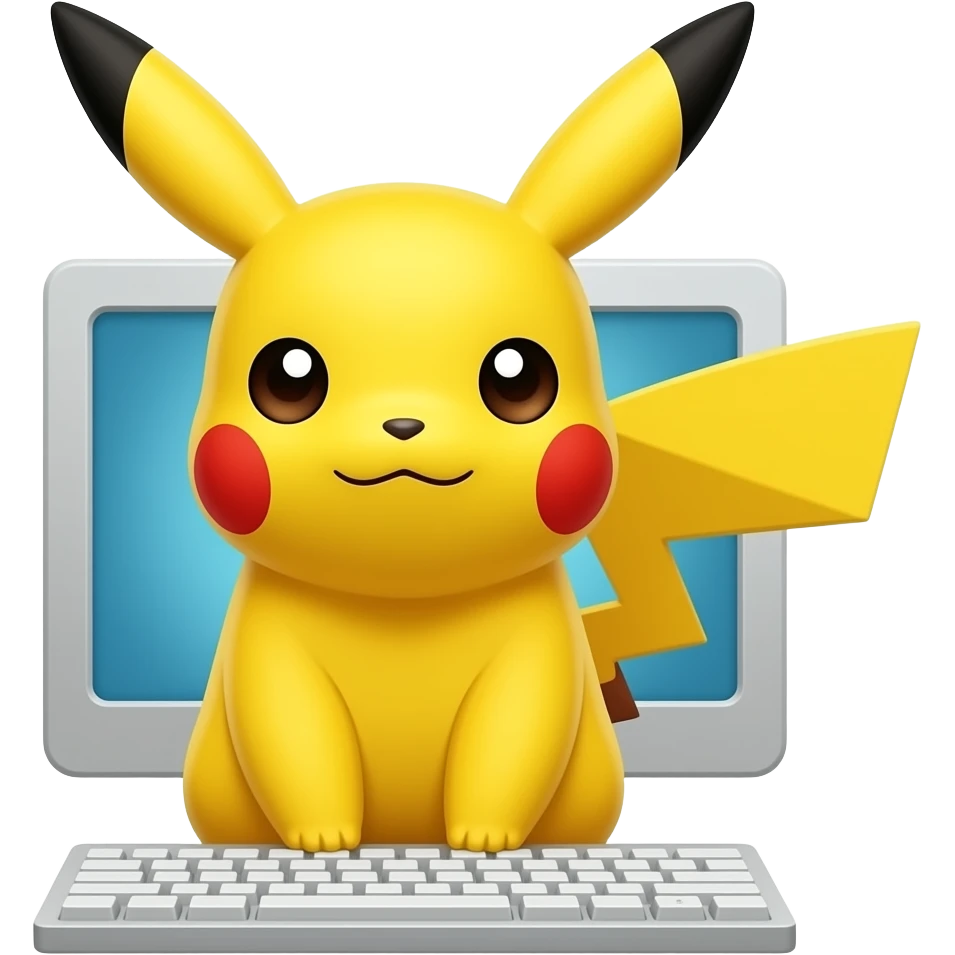 Pikachu on com emoji