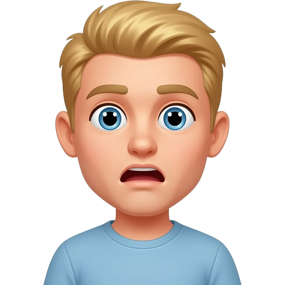 мужчина 25 лет удивлен блондин emoji