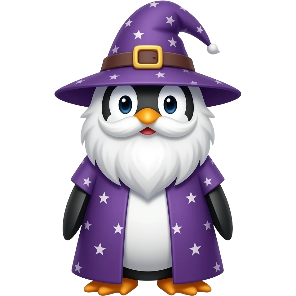 Penguin Wizard emoji
