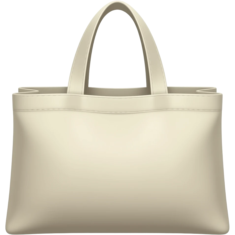 simple minimal rectangular tote bag emoji
