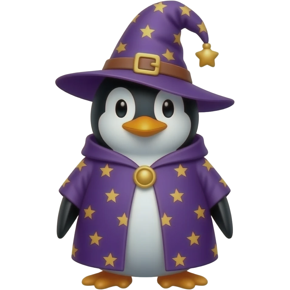 Penguin Wizard emoji