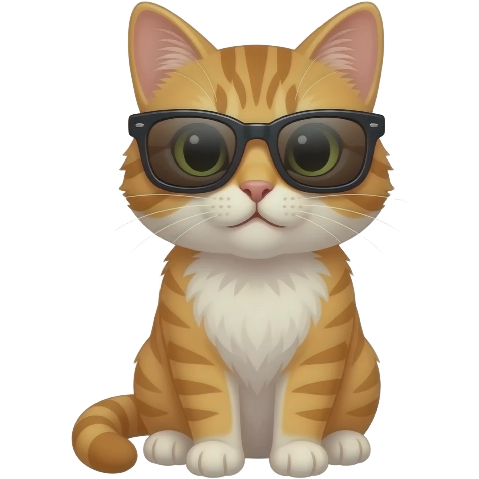 Cat wearing sunglasses emoji