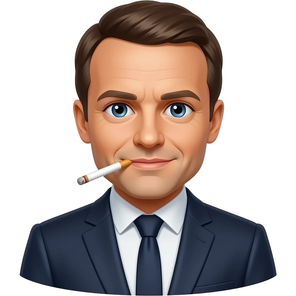 Fais moi Macron qui fume emoji