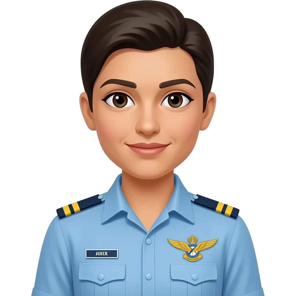 Indian air force  logo women emoji