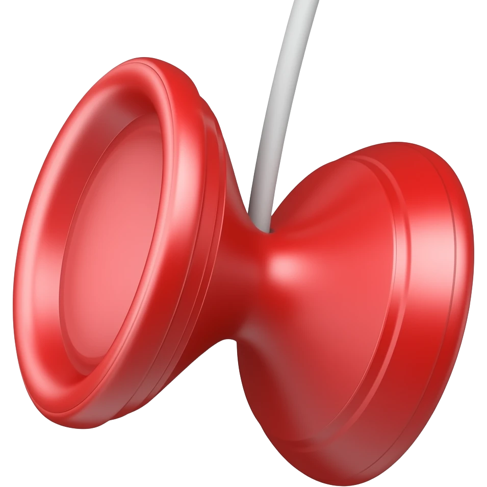 red yo yo with string emoji