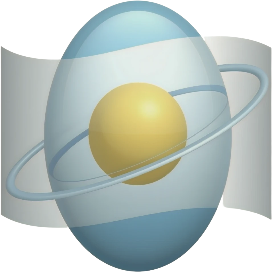 White flag with oval orbit on it emoji