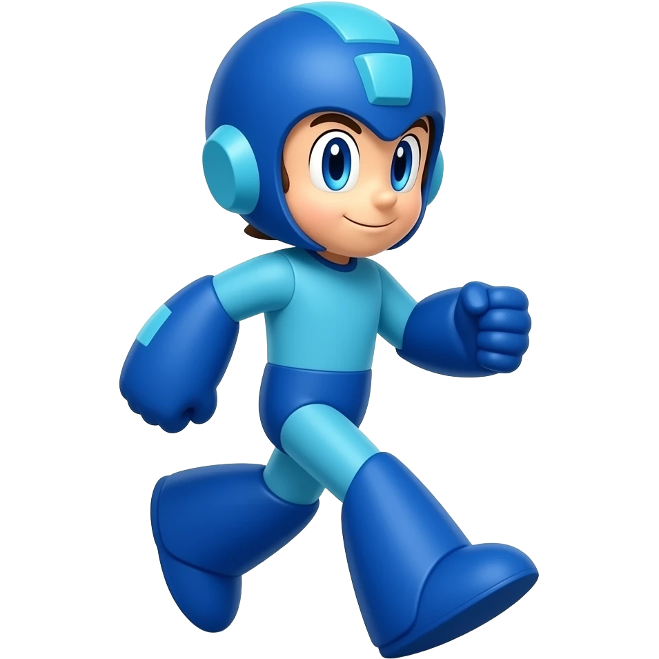 Mega Man is walking emoji