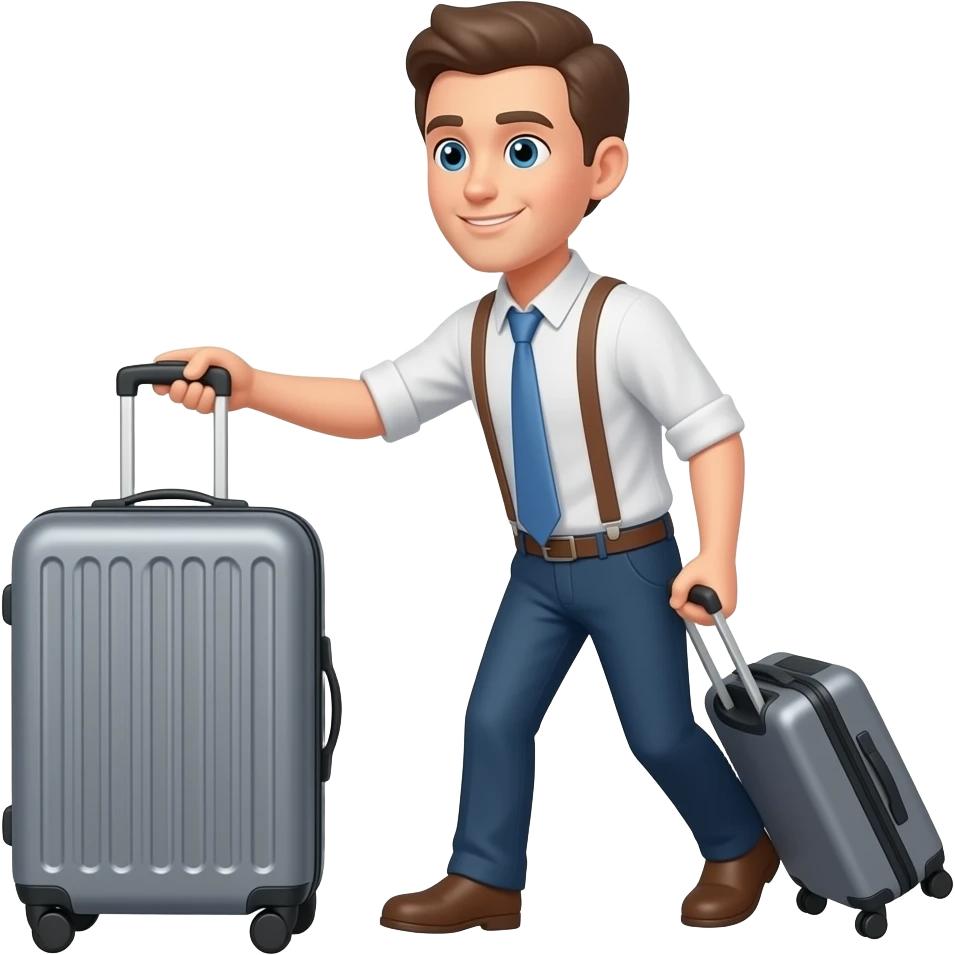I pull up my luggage handle emoji