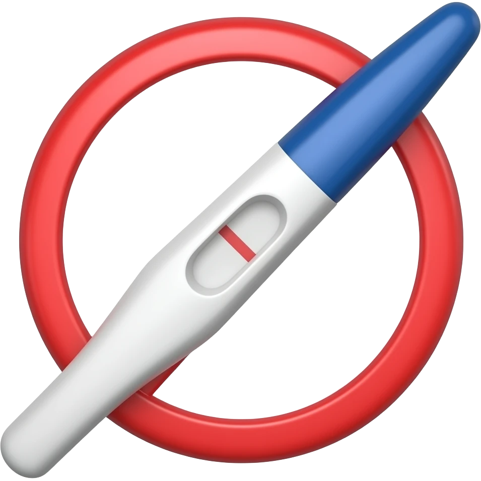 negative pregnancy test emoji