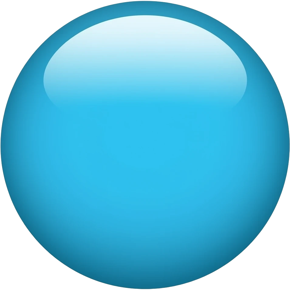 Cyan 🔵 emoji