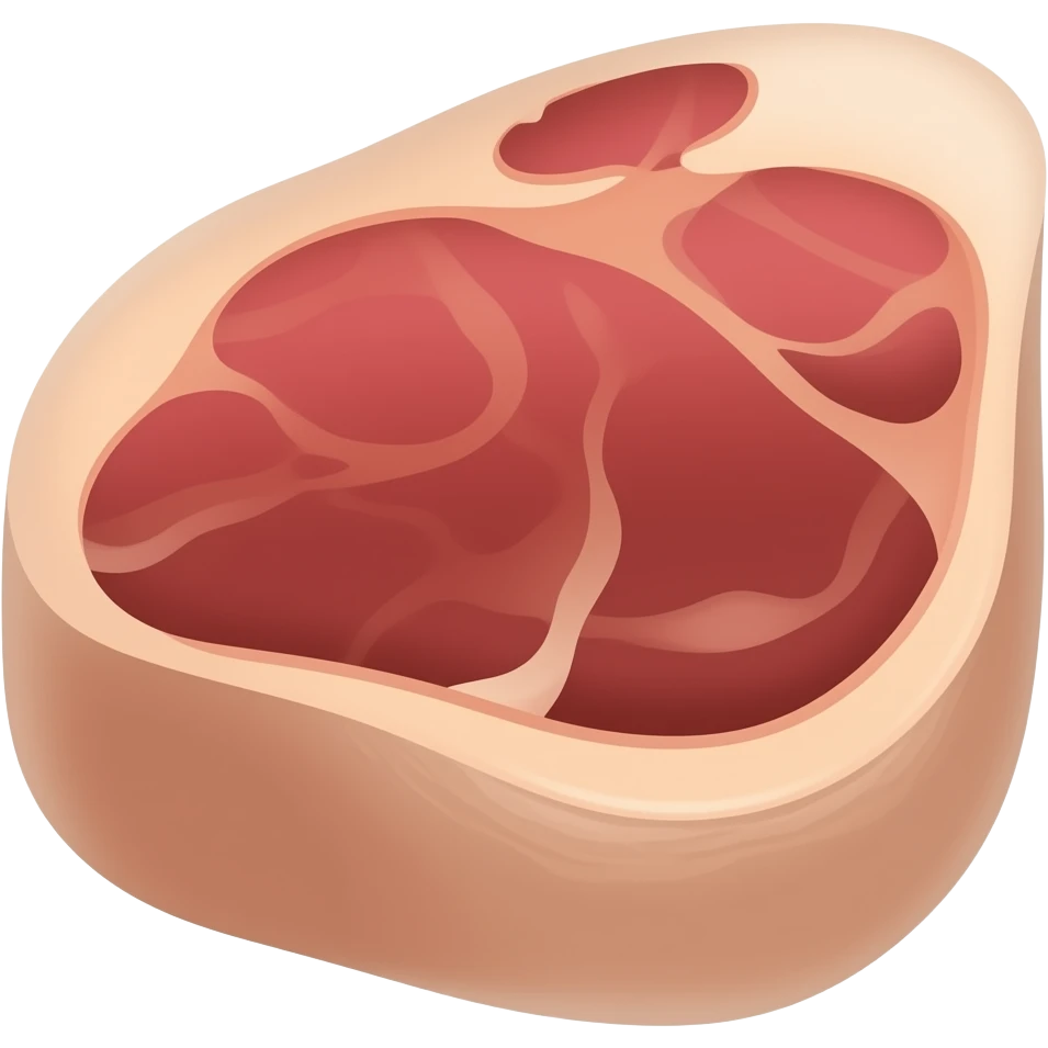 Beef steak emoji