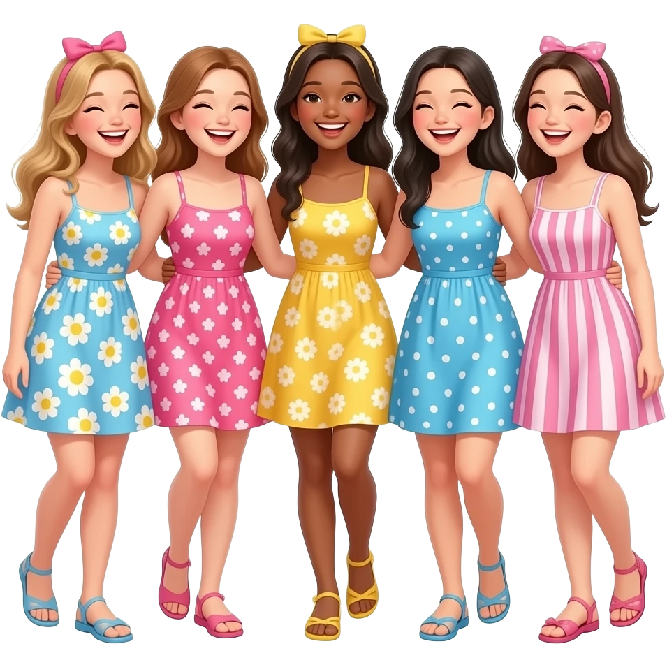 5 raparigas emoji