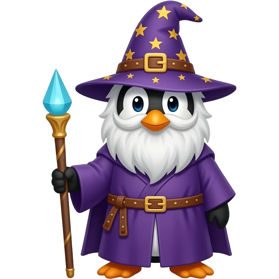 Penguin Wizard emoji
