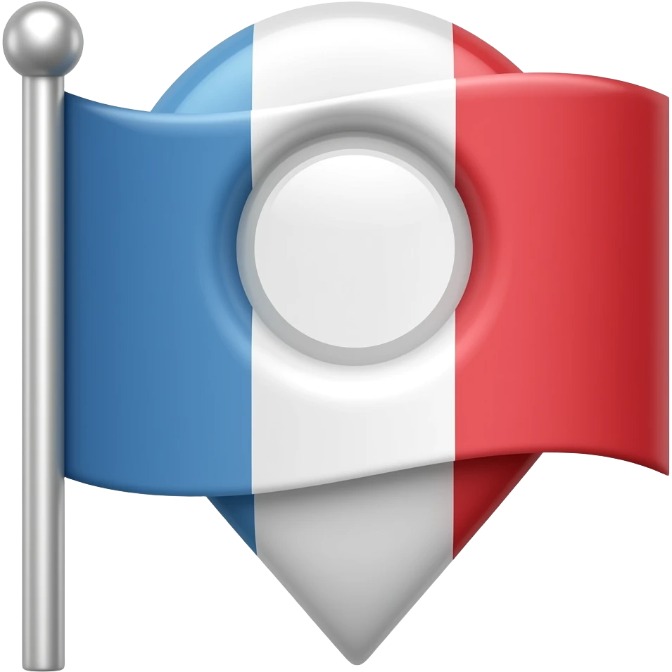 Location pin on flag emoji