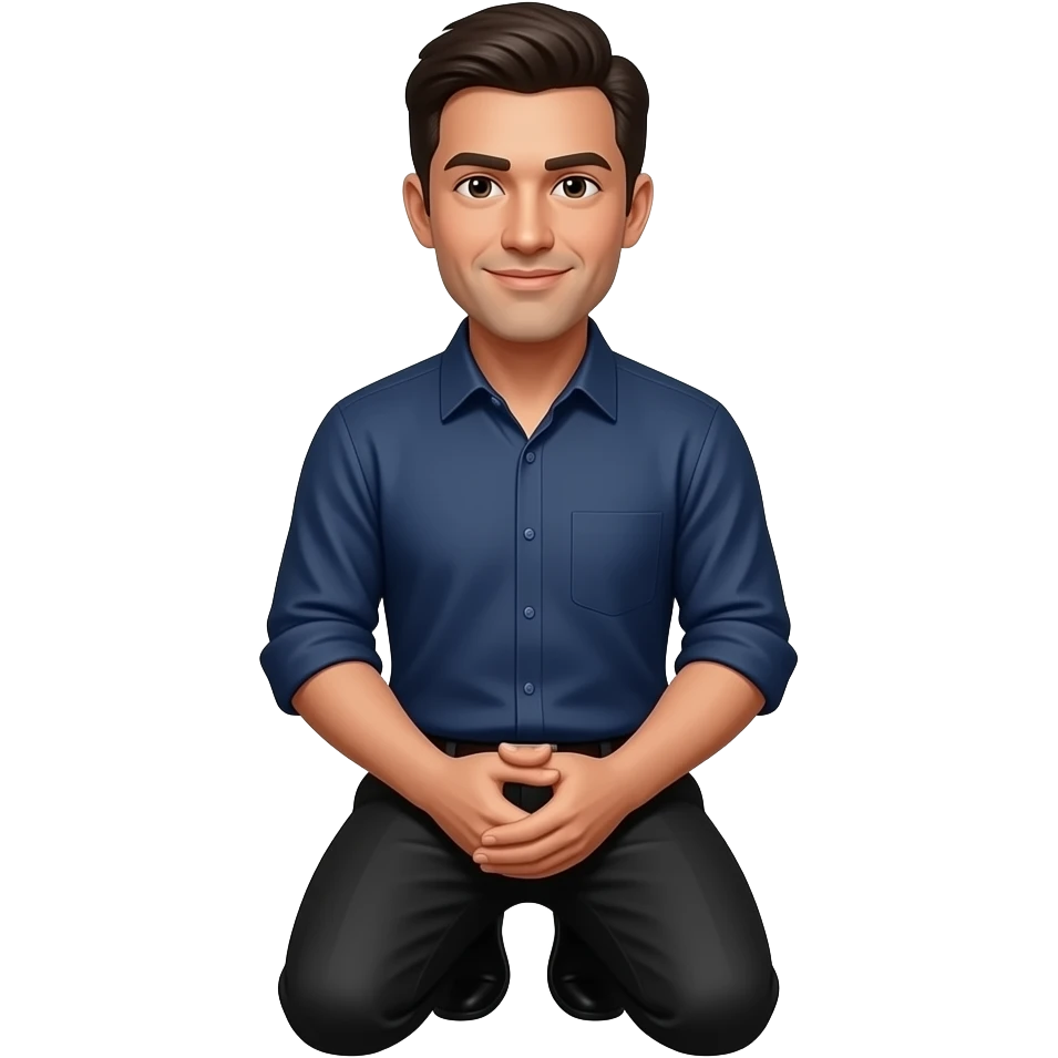 Mann kniet emoji