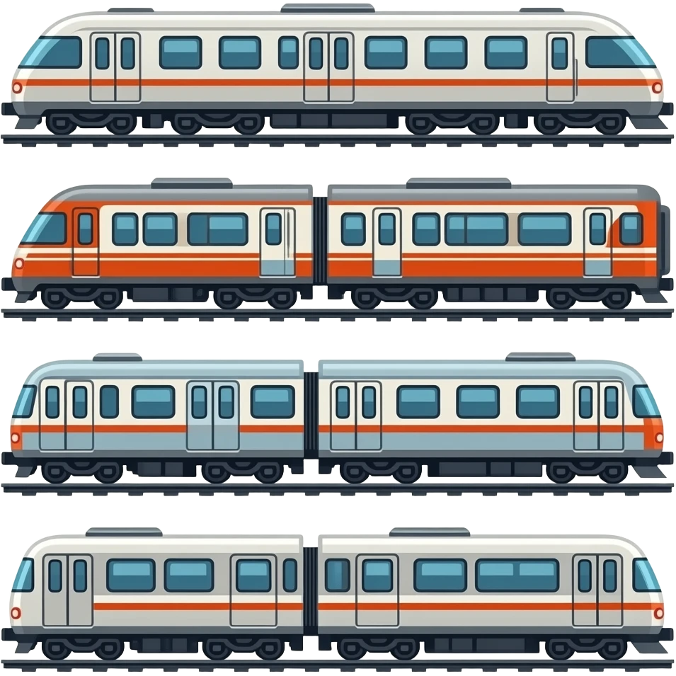 🚄🚈🚂🚋 emoji