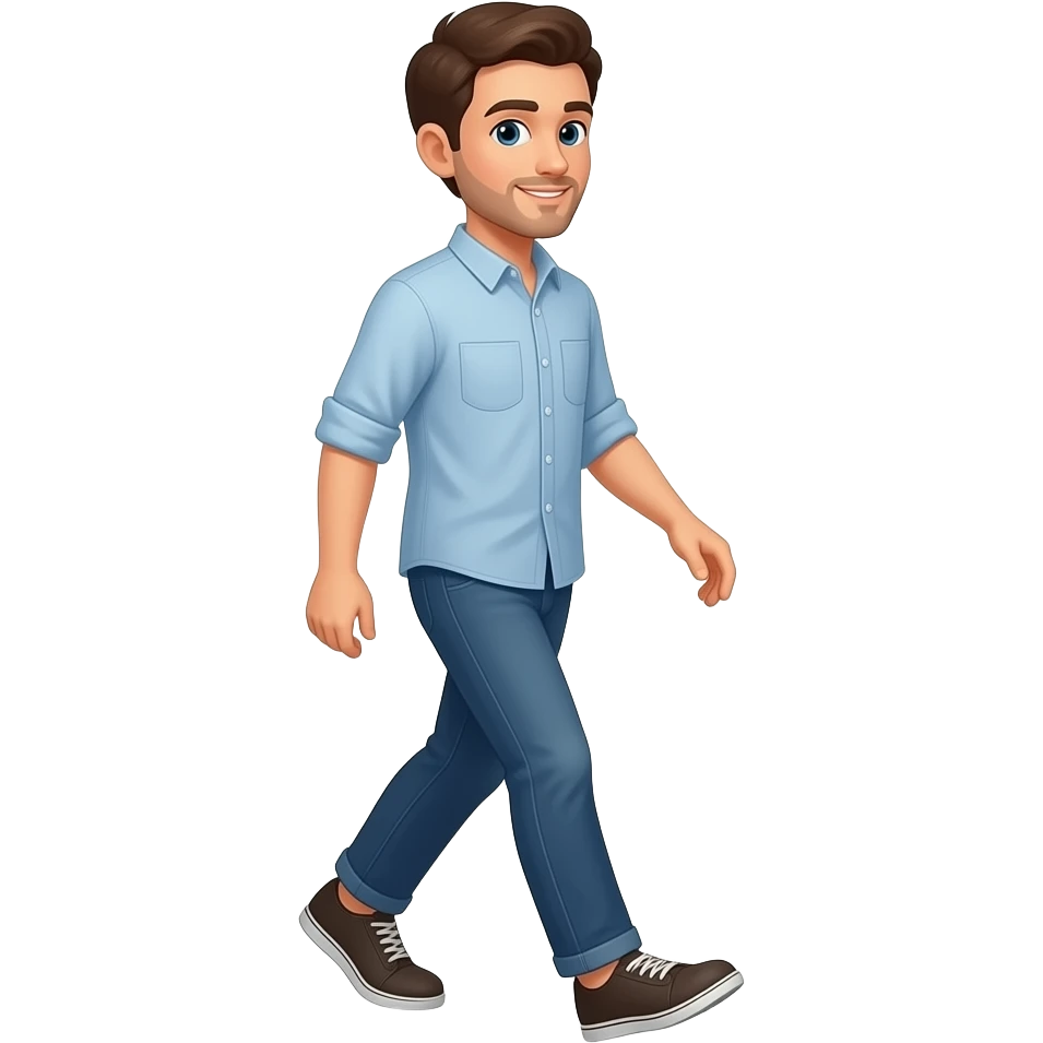 male regular walking emoji