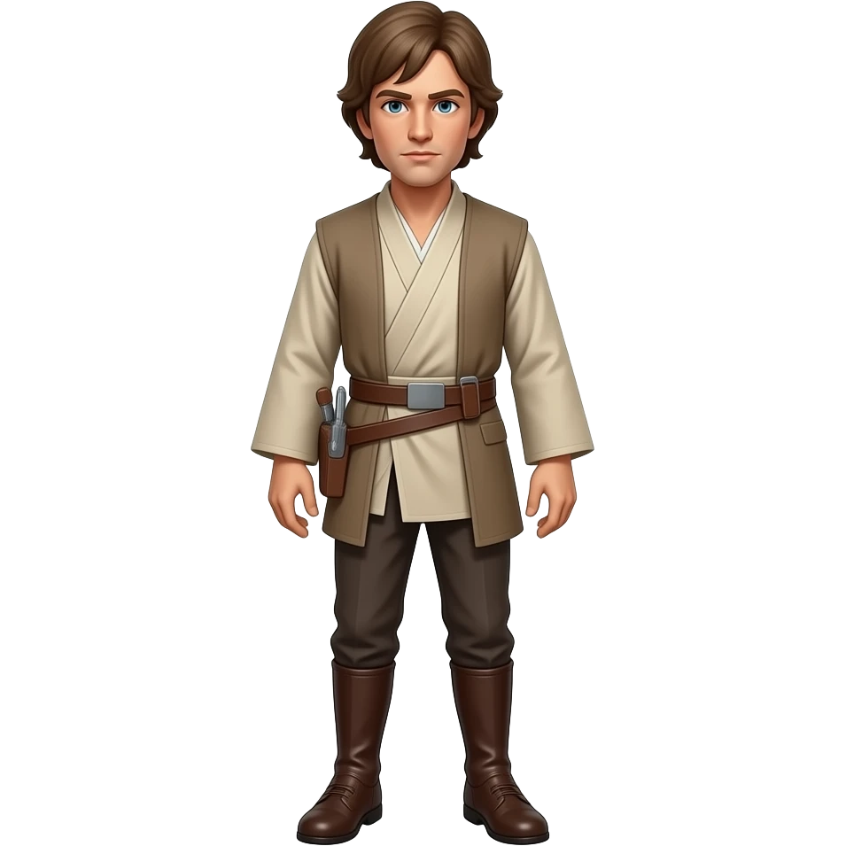 Full Length body Realistic Luke Skywalker emoji