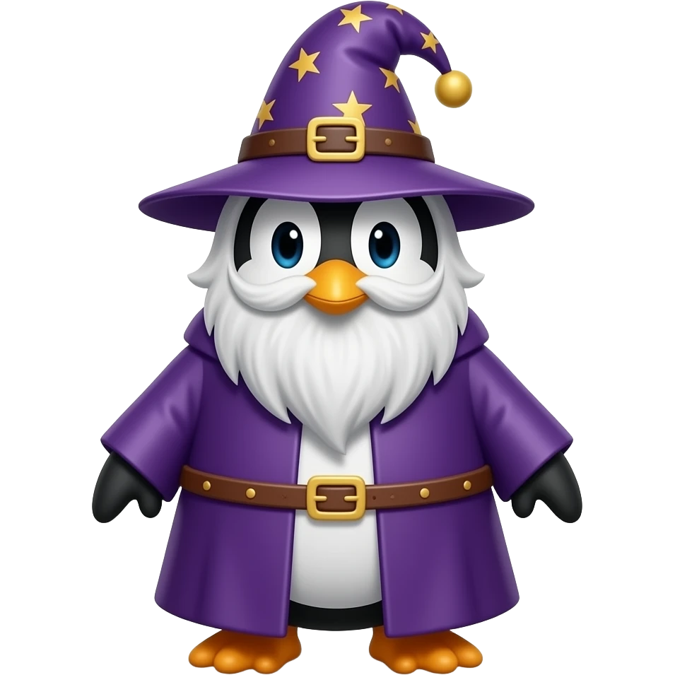 Penguin Wizard emoji