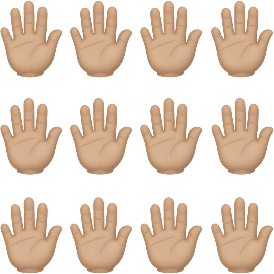 57 fingers emoji
