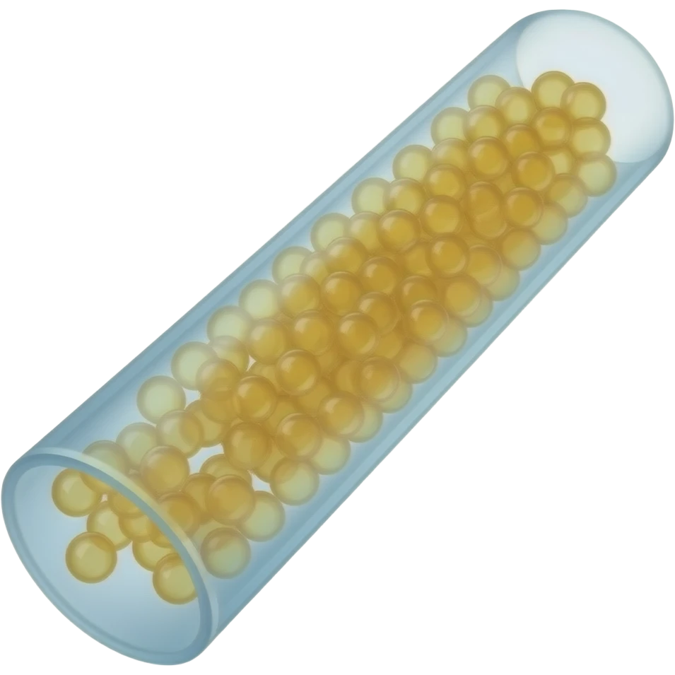 yellow adipose cells inside vascular tube emoji