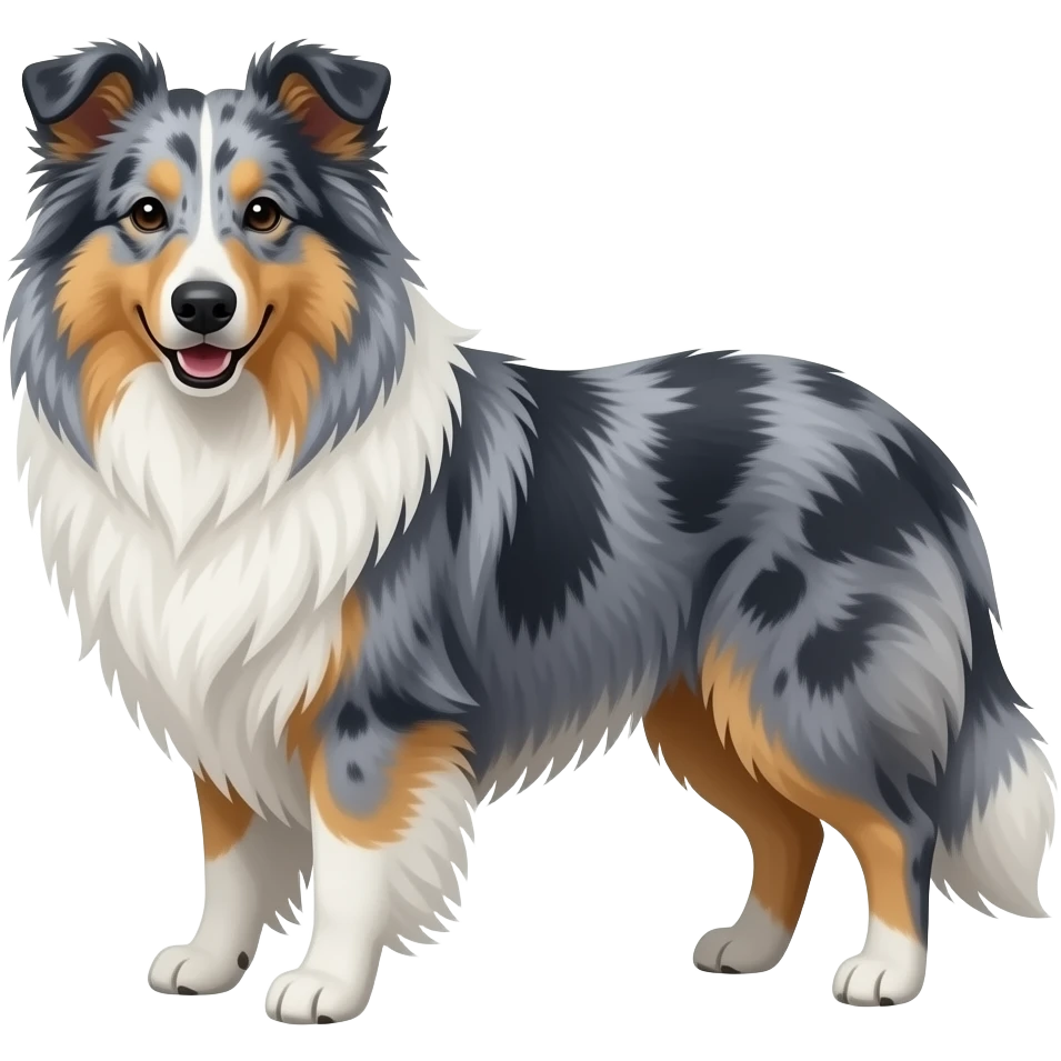 Rough collie blue merle emoji
