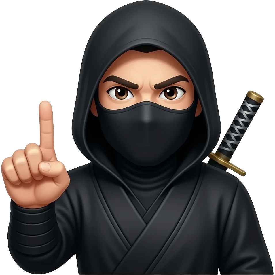 🖕🏻🥷 emoji