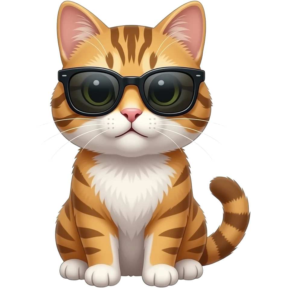 Cat wearing sunglasses emoji