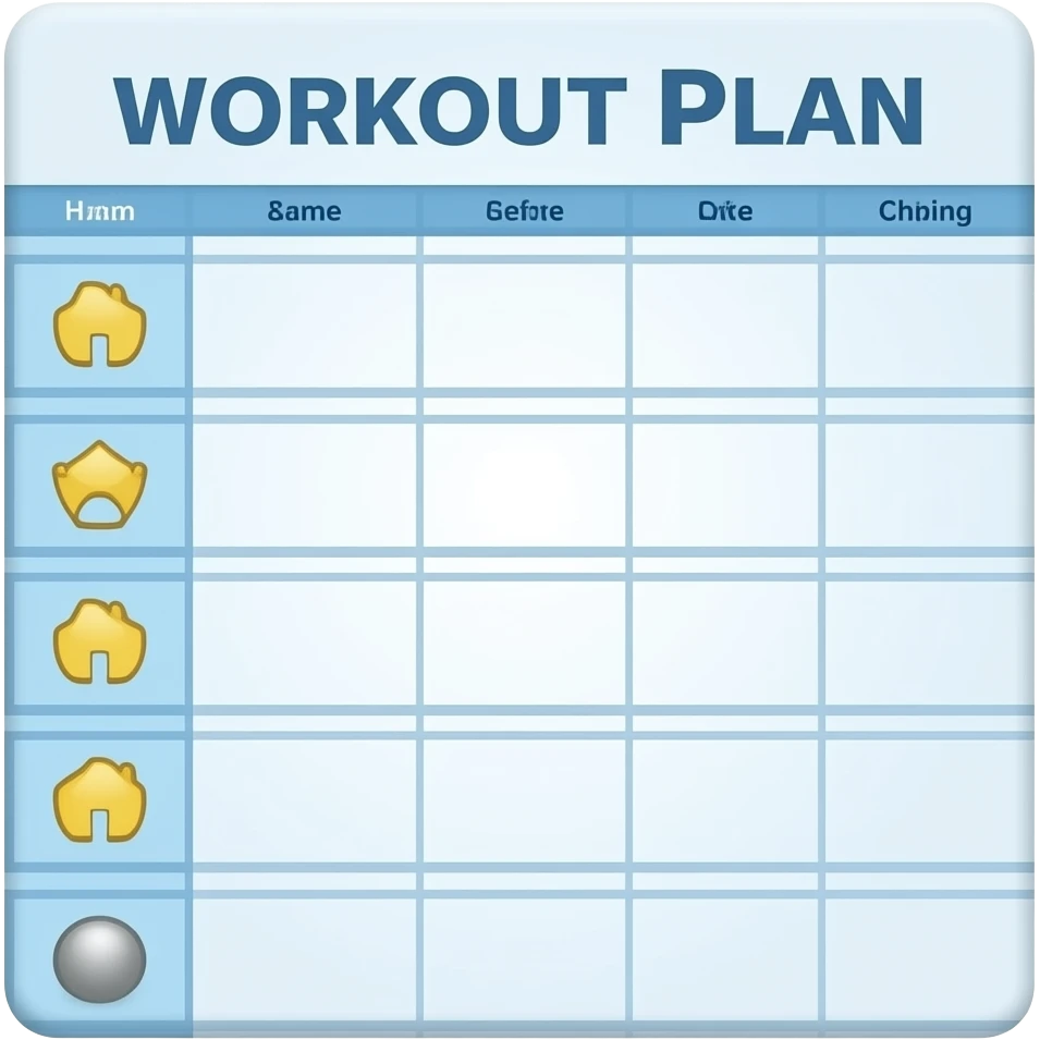 workout plan emoji